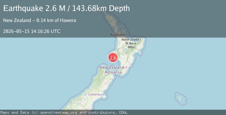 Map of North Island of New Zealand