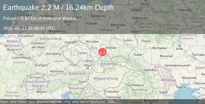 Map of Poland-Czech Republic-Slovakia Border Region