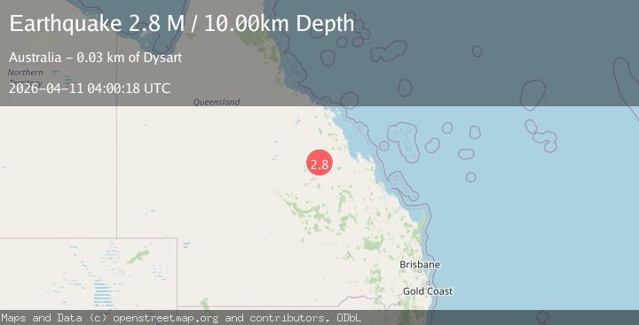 Map of Queensland, Australia