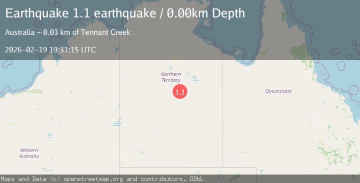 Map of Northern Territory, Australia