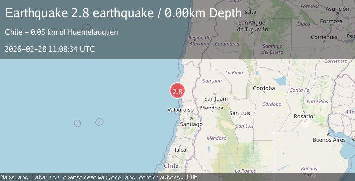 Map of offshore Coquimbo, Chile
