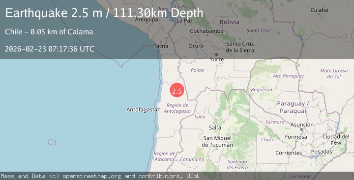 Map of Antofagasta, Chile