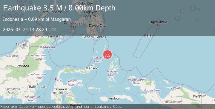 Map of Kepulauan Talaud, Indonesia