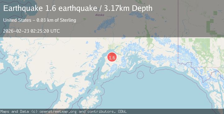 Map of Kenai Peninsula, Alaska