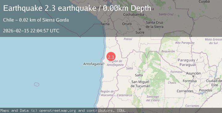 Map of Antofagasta, Chile
