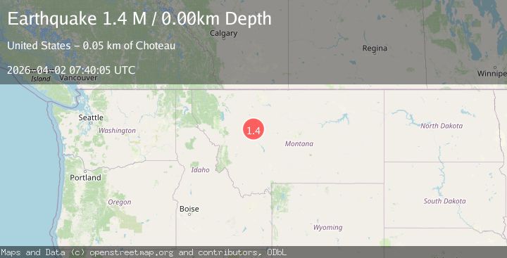 Map of western Montana