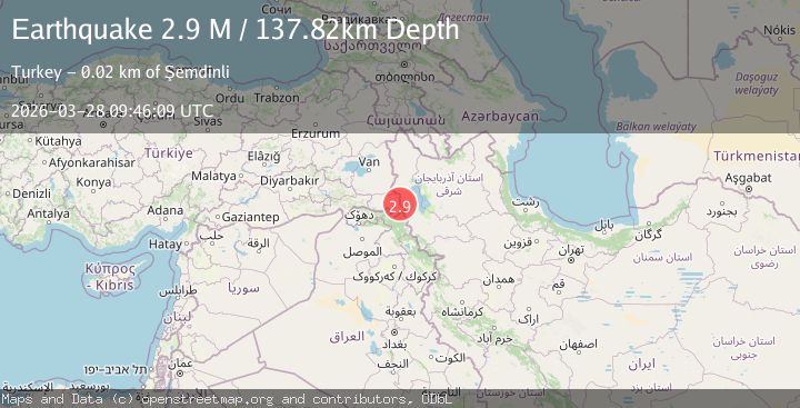 Map of Turkey-Iran border region