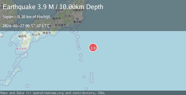Map of Izu Islands, Japan region