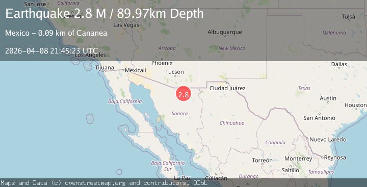 Map of Sonora, Mexico