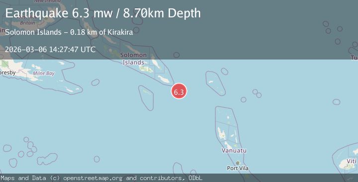 Map of Solomon Islands