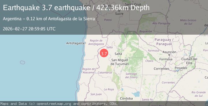Map of Salta, Argentina