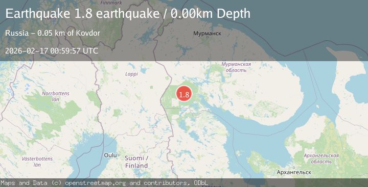 Map of northwestern Russia