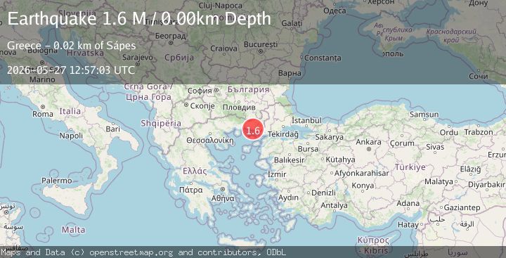 Map of Aegean Sea
