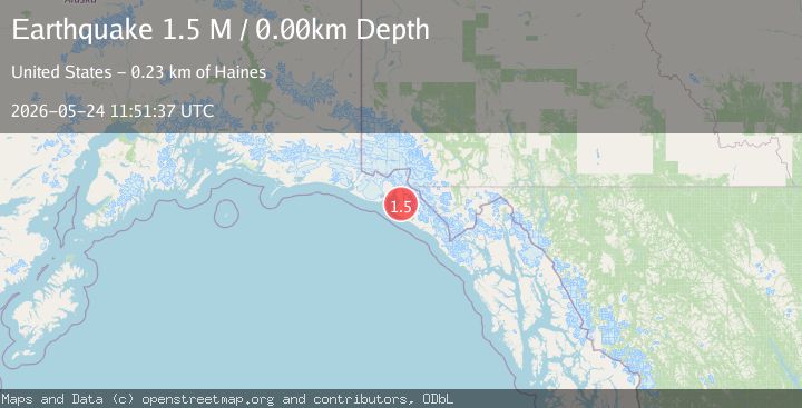 Map of Southeastern Alaska