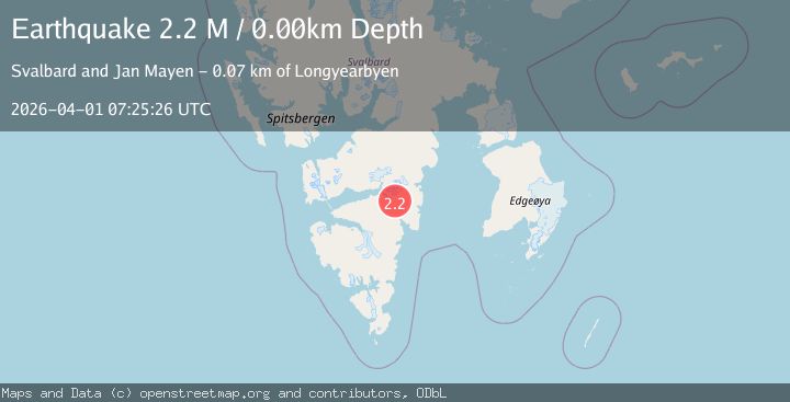 Map of Svalbard region