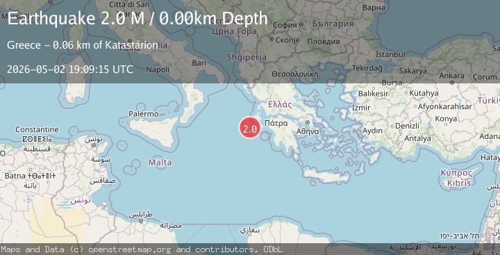 Map of Ionian Sea