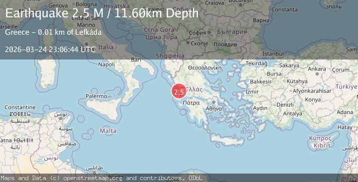 Map of Near the coast of Greece