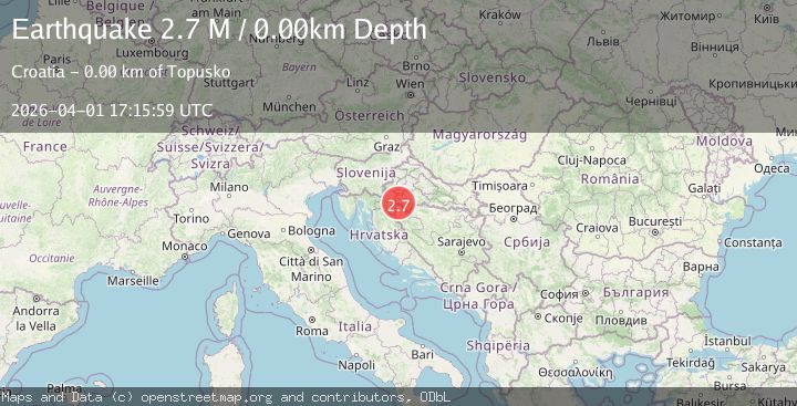 Map of Slovenia-Croatia border region