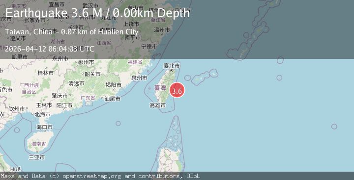Map of Taiwan region