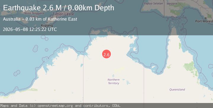 Map of Northern Territory, Australia