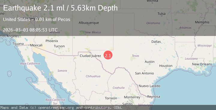 Map of western Texas