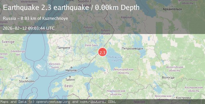 Map of Finland-Russia border region