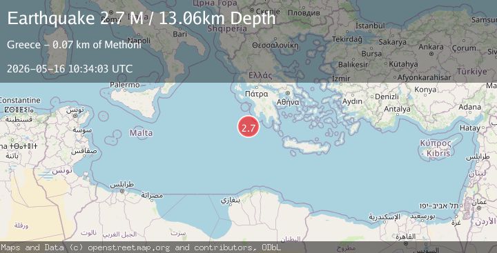 Map of Offshore southern Greece