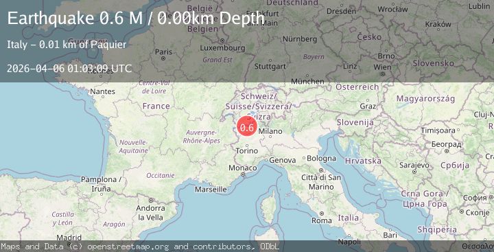 Map of northern Italy