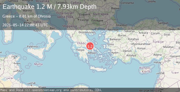 Map of Central Greece