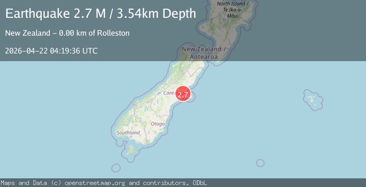Map of Selwyn District, New Zealand