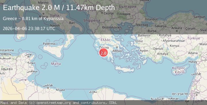 Map of Offshore southern Greece