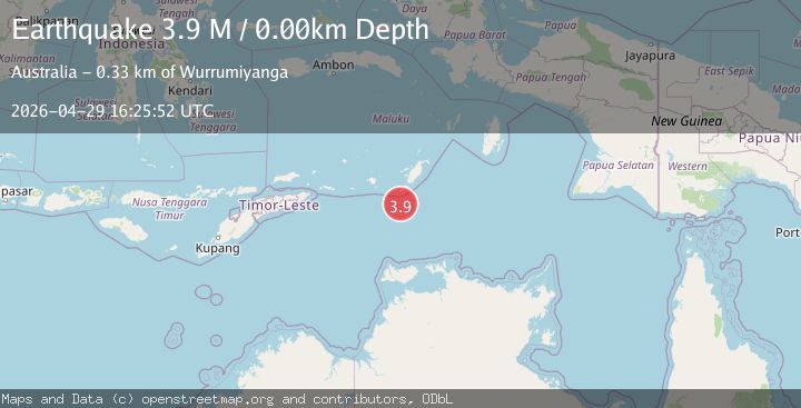 Map of Kepulauan Tanimbar, Indonesia