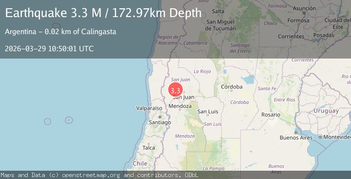 Map of San Juan, Argentina