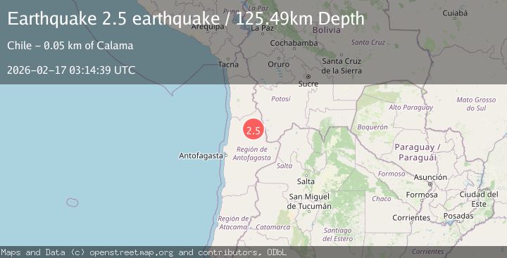 Map of Antofagasta, Chile