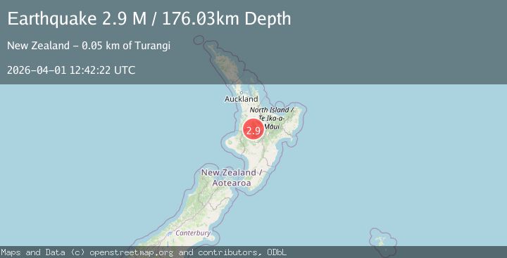 Map of Ruapehu District, New Zealand