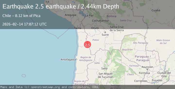 Map of Antofagasta, Chile