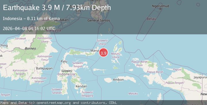 Map of Molucca Sea