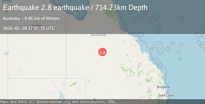 Map of Queensland, Australia