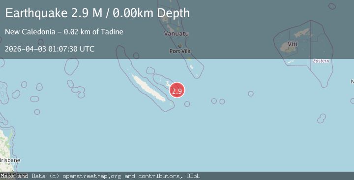 Map of Loyalty Islands, New Caledonia