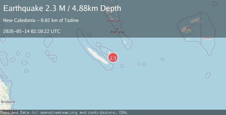 Map of Loyalty Islands, New Caledonia