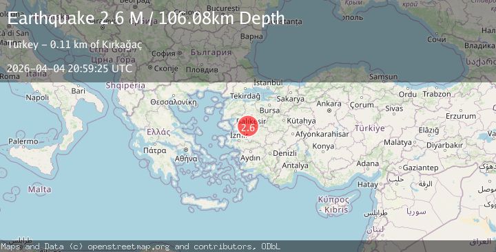 Map of Aegean Region, Turkey