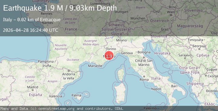 Map of Provincia di Cuneo, Italy