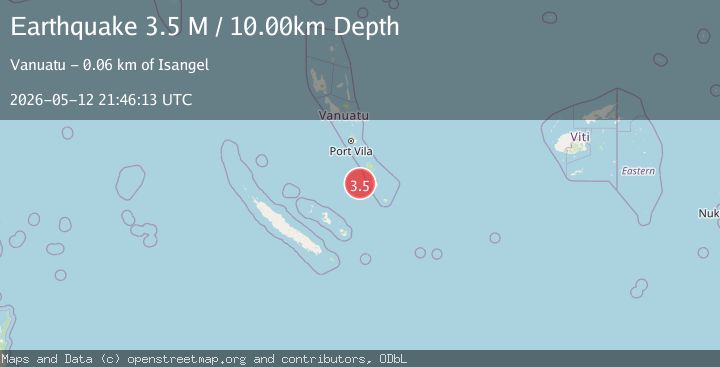 Map of Vanuatu