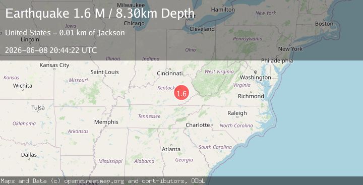 Map of eastern Kentucky