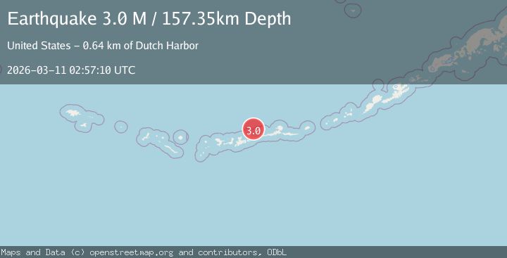 Map of Andreanof Islands, Aleutian Islands, Alaska
