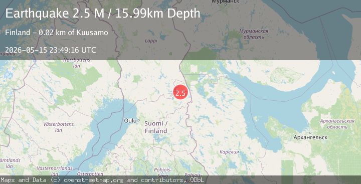 Map of Finland-Russia border region