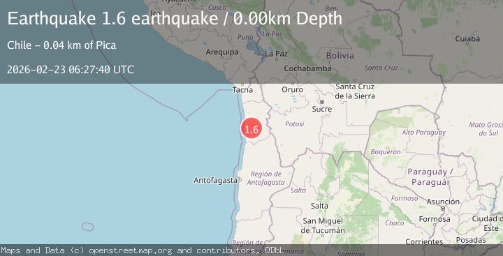 Map of Tarapaca, Chile