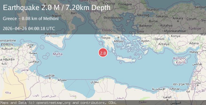 Map of Offshore southern Greece