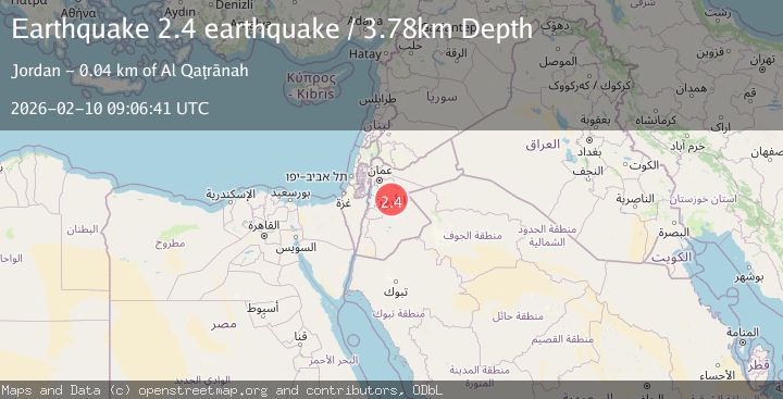 Map of Dead Sea region