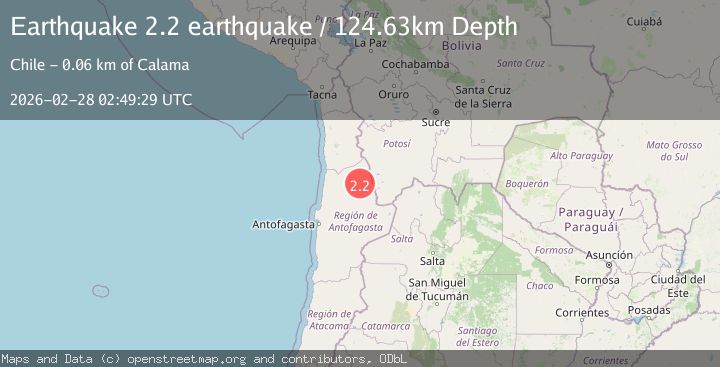 Map of Antofagasta, Chile